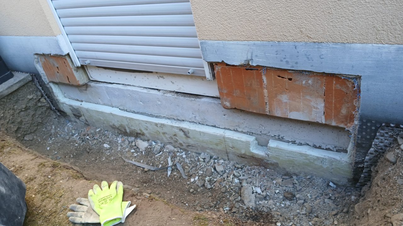 Haussockel von außen Abdichten